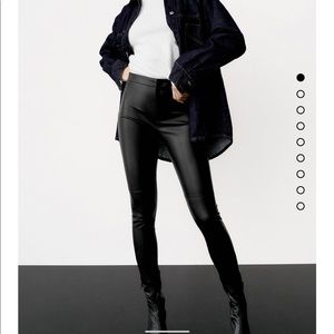 Zara Faux leather pants